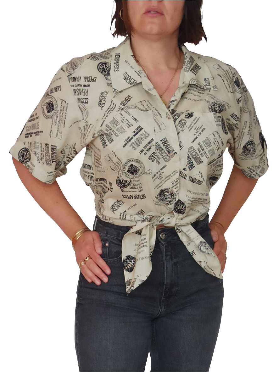 Vintage Bluse Gr. 38
