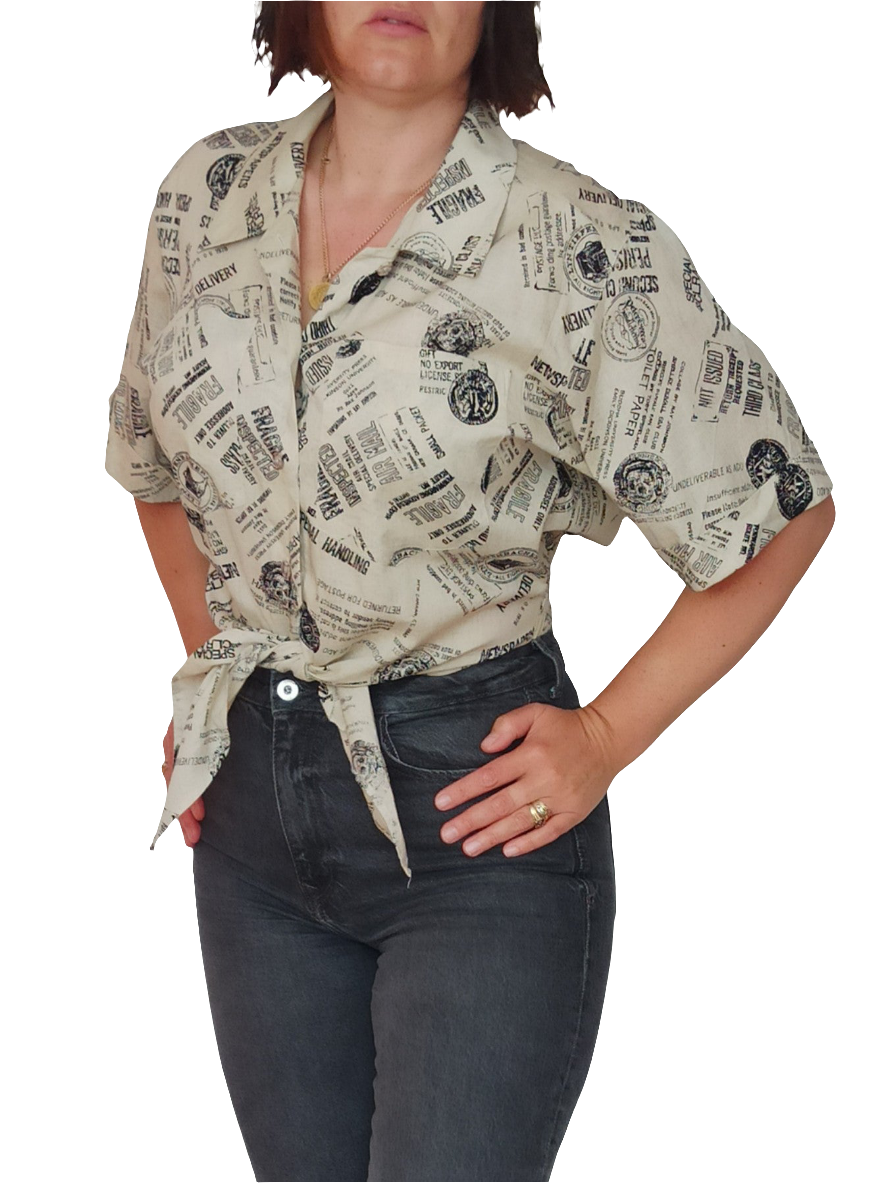Vintage Bluse Gr. 38