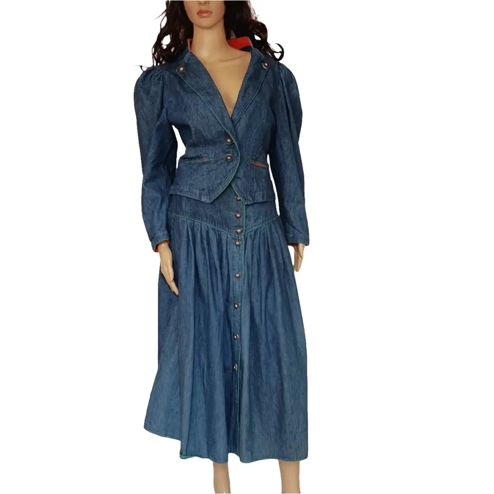 Jeansrock + Jacke in Set Gr.36 - Jeans set Jeansrock + Jacke in Set Gr.36 - Vintage&Present Mode Kombinationen