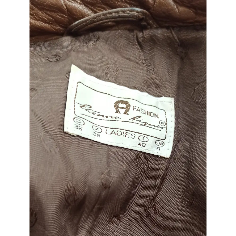 Lederjacke Aigner Gr. 36 - Lederjacke Lederjacke Aigner Gr. 36 - Vintage&Present Mode Mäntel & Jacken