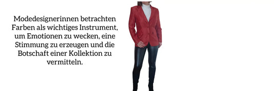 Modedesignerinnen betrachten Farben als wichtiges Instrument, um Emotionen zu wecken, eine Stimmung zu erzeugen und die Botschaft einer Kollektion zu vermitteln.