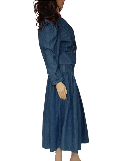 Jeansrock + Jacke in Set Gr.36