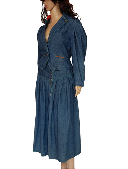 Jeansrock + Jacke in Set Gr.36
