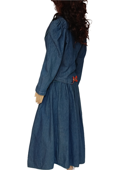 Jeansrock + Jacke in Set Gr.36