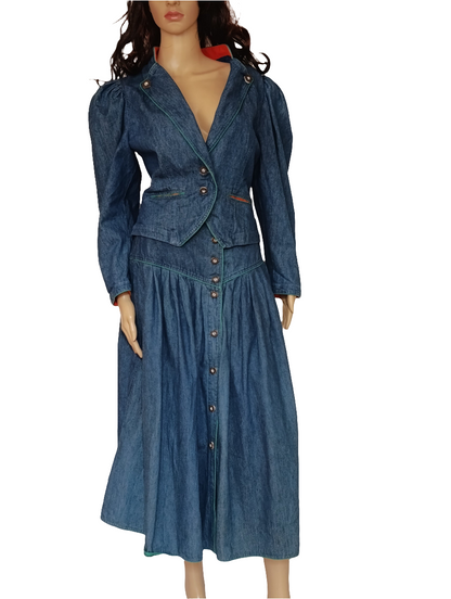 Jeansrock + Jacke in Set Gr.36