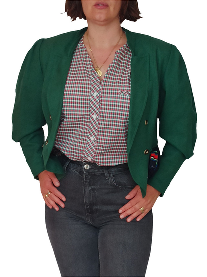 Trachtenjacke mit Bluse Gr. 40