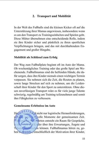 Die Fußballmamas in Action Buch Fußball Kinder Erziehung 