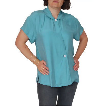 Bluse 100% Seide Gr. M - Bluse Bluse 100% Seide Gr. M - Vintage&Present Mode