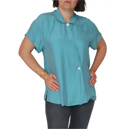 Bluse 100% Seide Gr. M - Bluse Bluse 100% Seide Gr. M - Vintage&Present Mode