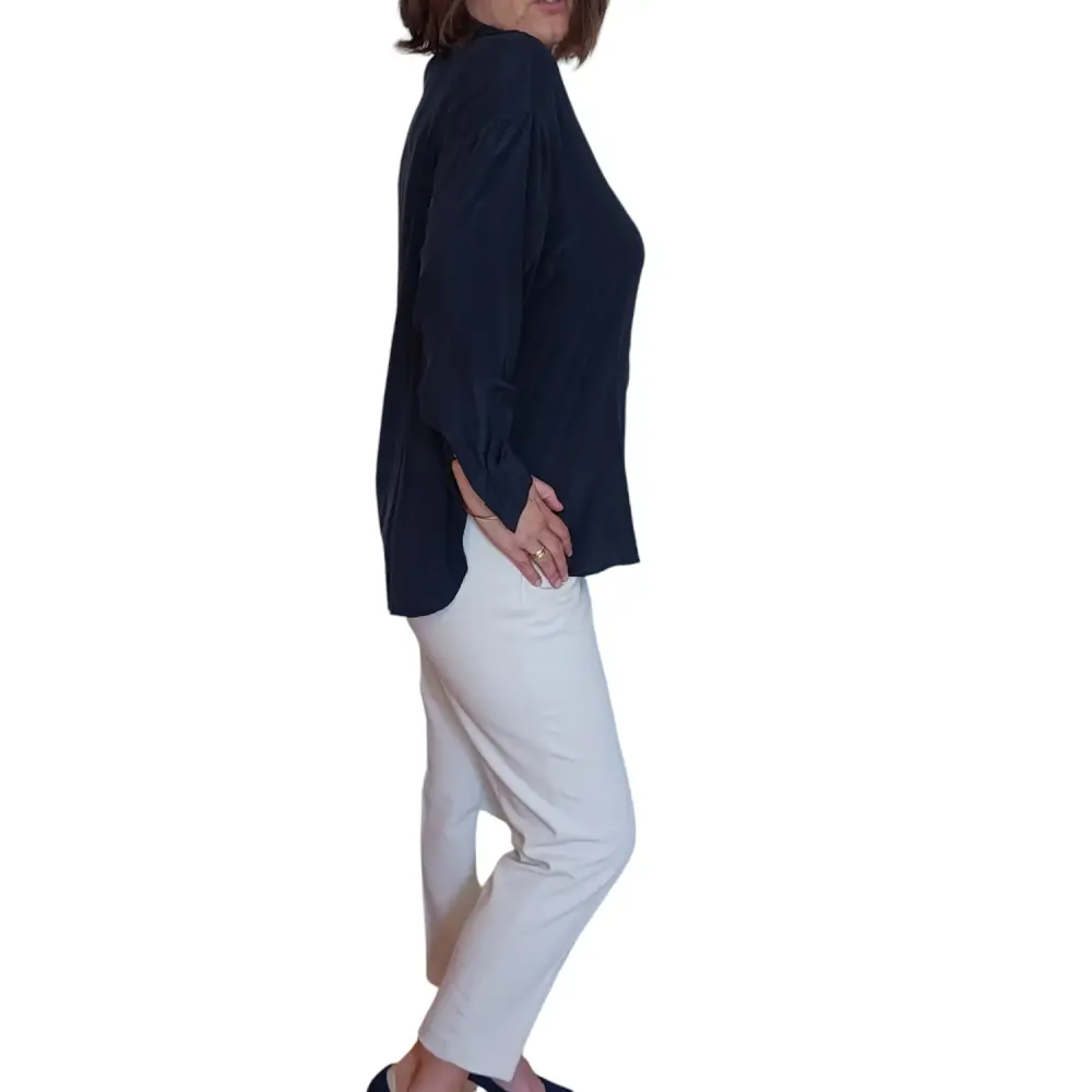 Damenhemd 100% Seide Gr.40 - Bluse Damenhemd 100% Seide Gr.40 - Vintage&Present Mode