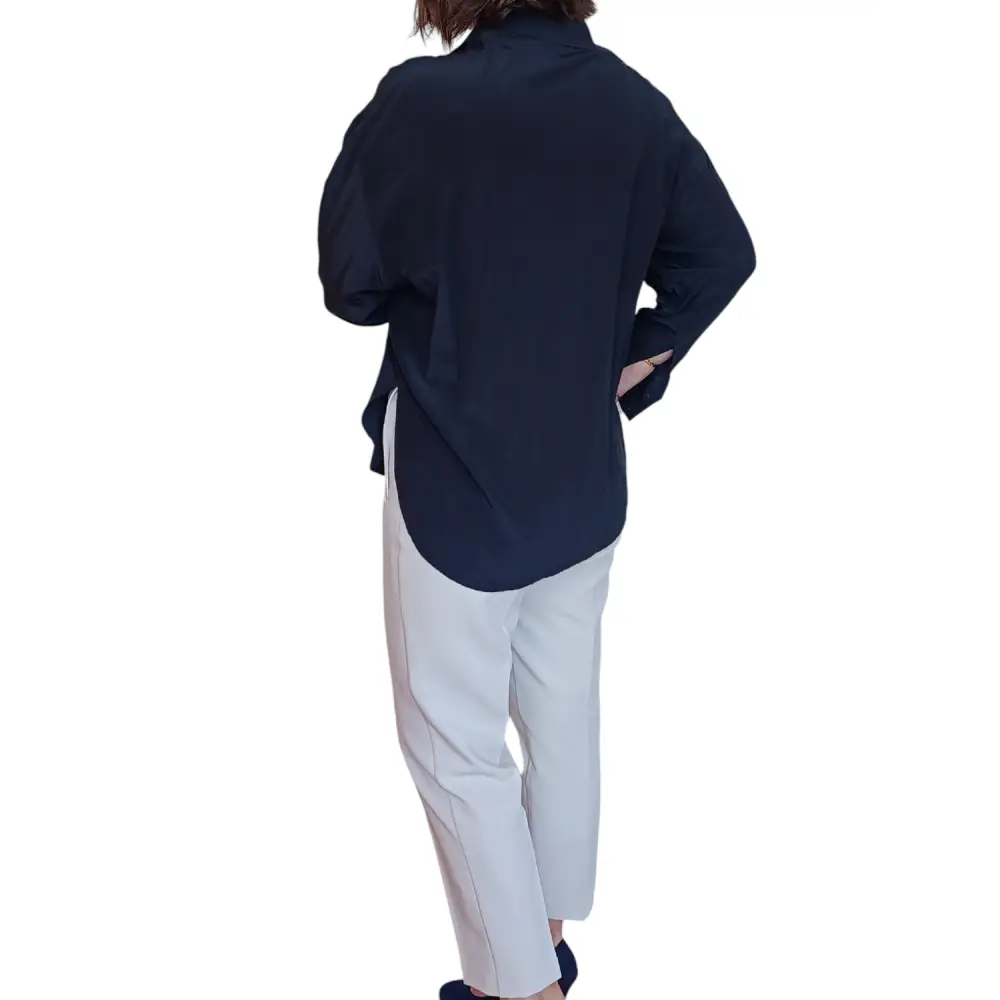 Damenhemd 100% Seide Gr.40 - Bluse Damenhemd 100% Seide Gr.40 - Vintage&Present Mode