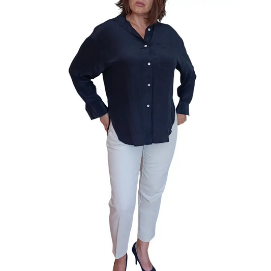 Damenhemd 100% Seide Gr.40 - Bluse Damenhemd 100% Seide Gr.40 - Vintage&Present Mode