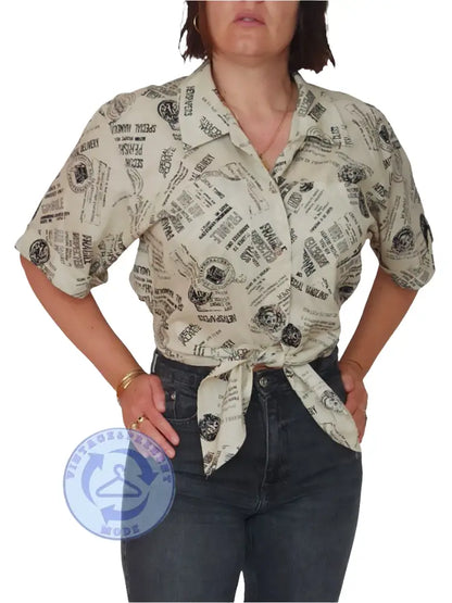 Vintage Bluse Gr. 38 - Bluse Vintage Bluse Gr. 38 - Vintage&Present Mode