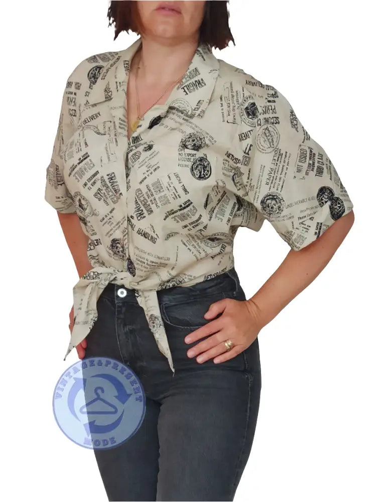 Vintage Bluse Gr. 38 - Bluse Vintage Bluse Gr. 38 - Vintage&Present Mode