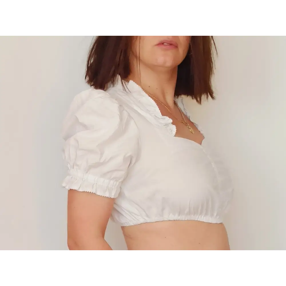 Dirndlbluse Gr. 40 - Dirndlbluse Dirndlbluse Gr. 40 - Vintage&Present Mode Traditionelle & Festkleidung