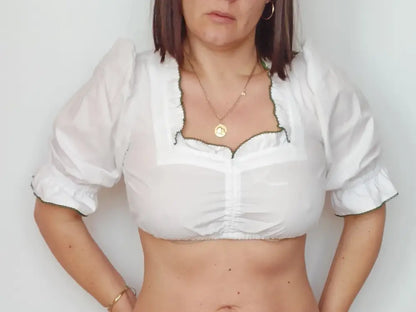 Dirndlbluse Moser Gr. 38 - Dirndlbluse Dirndlbluse Moser Gr. 38 - Vintage&Present Mode Traditionelle & Festkleidung