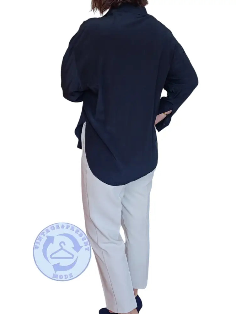 Damenhemd 100% Seide Gr.40 - Bluse Damenhemd 100% Seide Gr.40 - Vintage&Present Mode