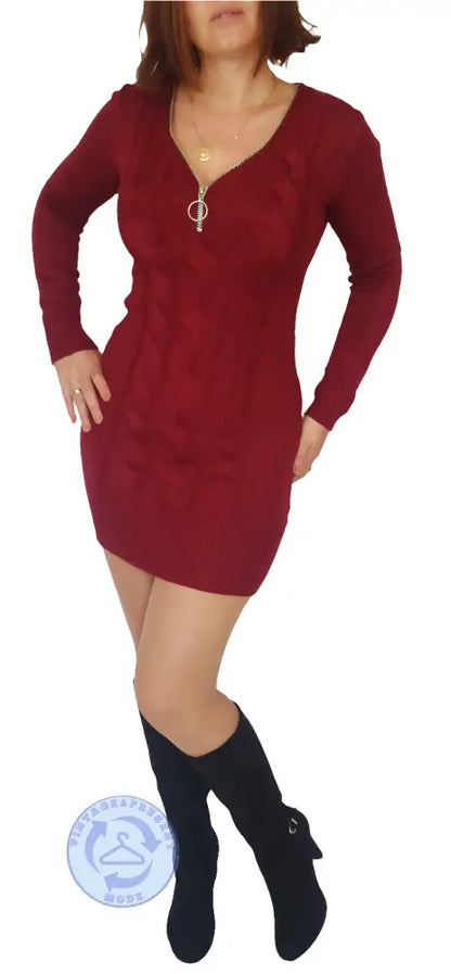 Minikleid Gr. S - Strickkleid Minikleid Gr. S - Vintage&Present Mode Kleider