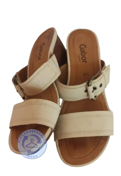 Sandale Pantoletten Gabor Gr. 37,5 - Latschen Sandale Pantoletten Gabor Gr. 37,5 - Vintage&Present Mode Schuhe