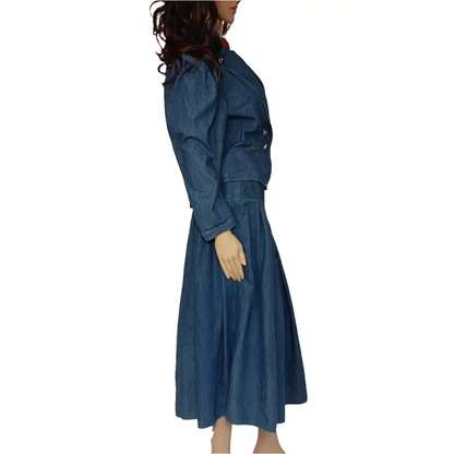 Jeansrock + Jacke in Set Gr.36 - Jeans set Jeansrock + Jacke in Set Gr.36 - Vintage&Present Mode Kombinationen