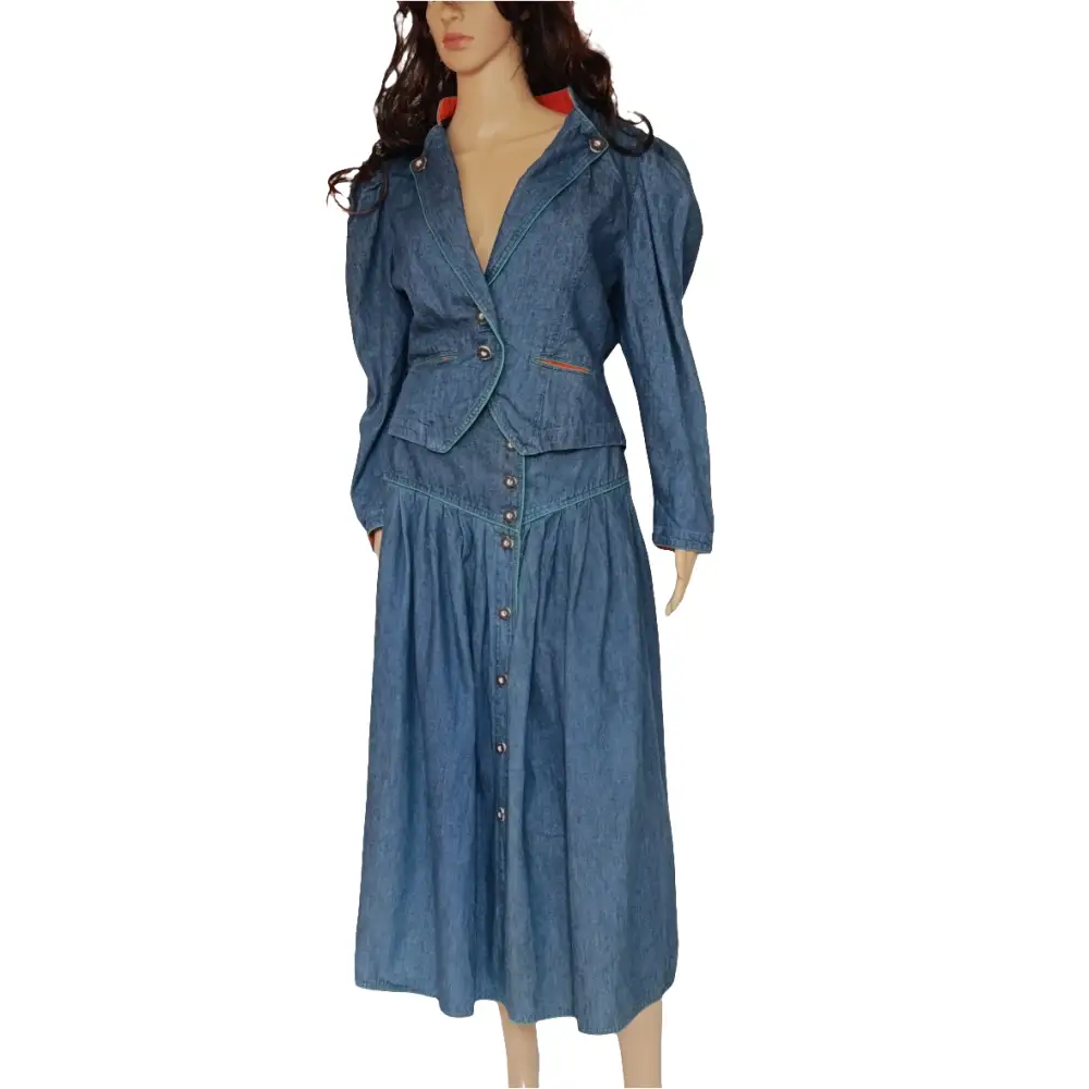 Jeansrock + Jacke in Set Gr.36 - Jeans set Jeansrock + Jacke in Set Gr.36 - Vintage&Present Mode Kombinationen