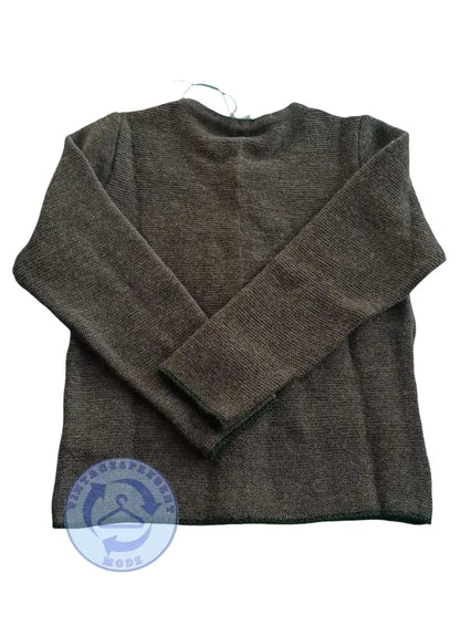 Dunkelgraue Strickjacke Moser neuwertig mit Etikett, langärmelig mit Strukturmasche