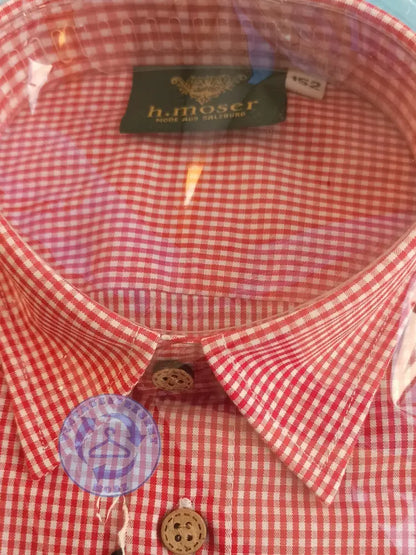 Trachtenhemd Moser Gr. 152 - Trachtenhemd Trachtenhemd Moser Gr. 152 - Vintage&Present Mode Traditionelle & Festkleidung