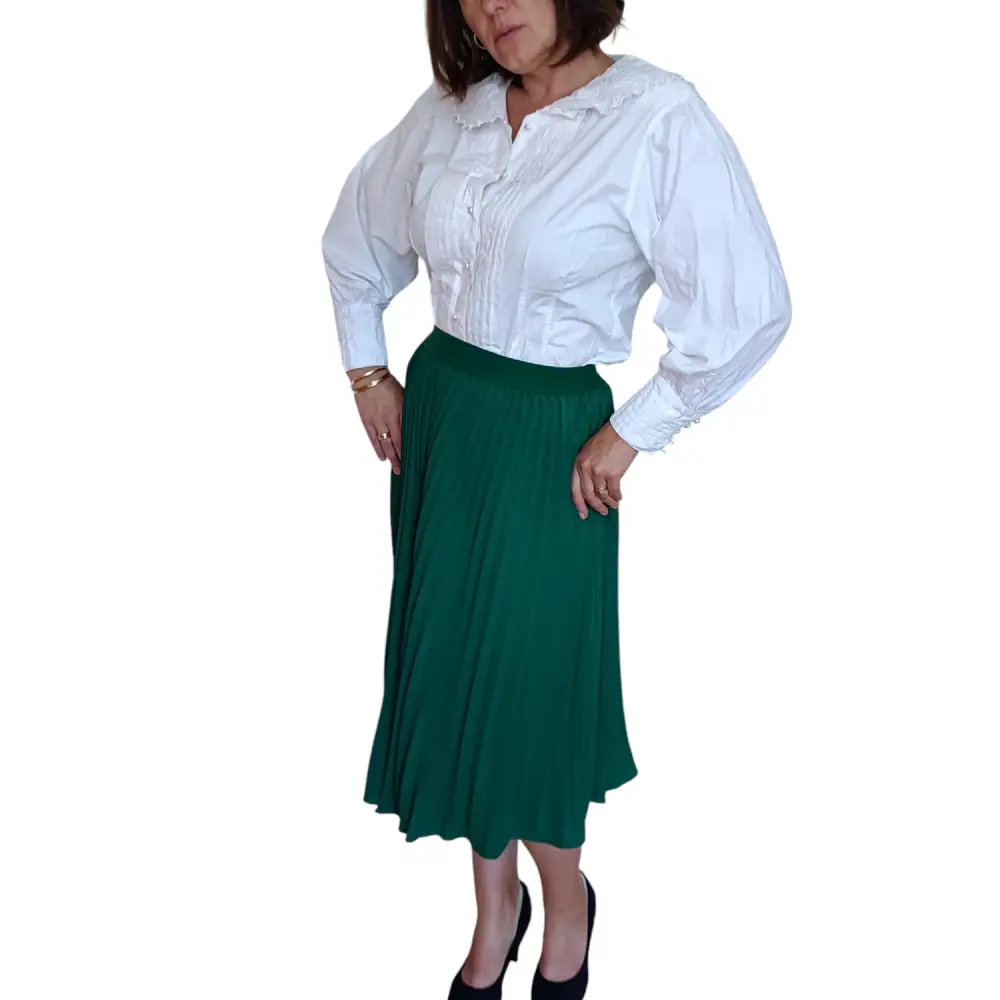 Plissee Rock Grace Karin Gr. L - Plisserock Plissee Rock Grace Karin Gr. L - Vintage&Present Mode Röcke