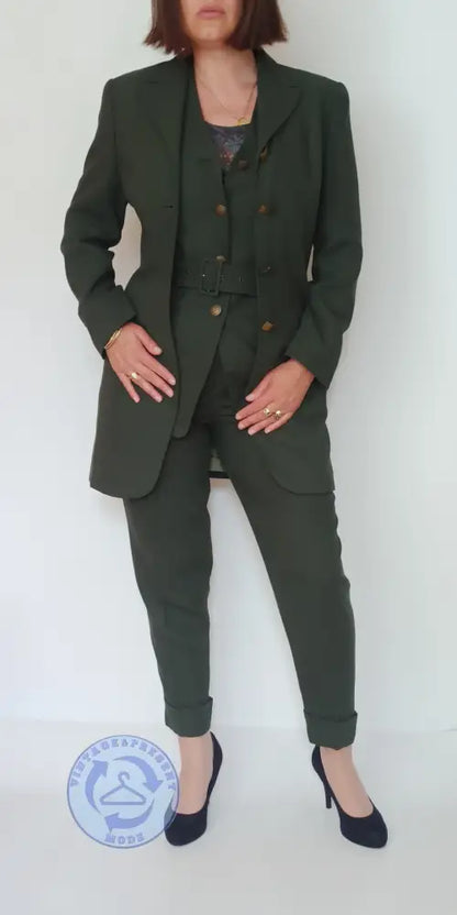 Kostüm 3er Set von Positiv Gr. 36/38 - Business Anzug Kostüm 3er Set von Positiv Gr. 36/38 - Vintage&Present Mode Bekleidung & Accessoires