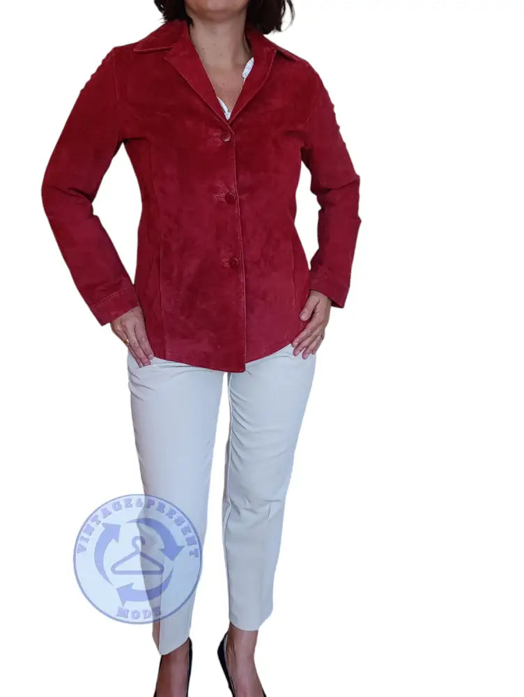 Wildleder Jacke Gr 38 - Lederjacke Wildleder Jacke Gr 38 - Vintage&Present Mode Mäntel & Jacken