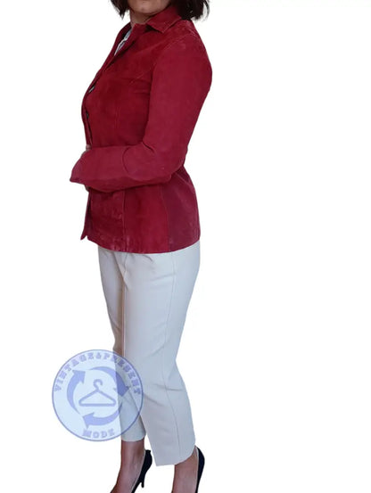 Wildleder Jacke Gr 38 - Lederjacke Wildleder Jacke Gr 38 - Vintage&Present Mode Mäntel & Jacken