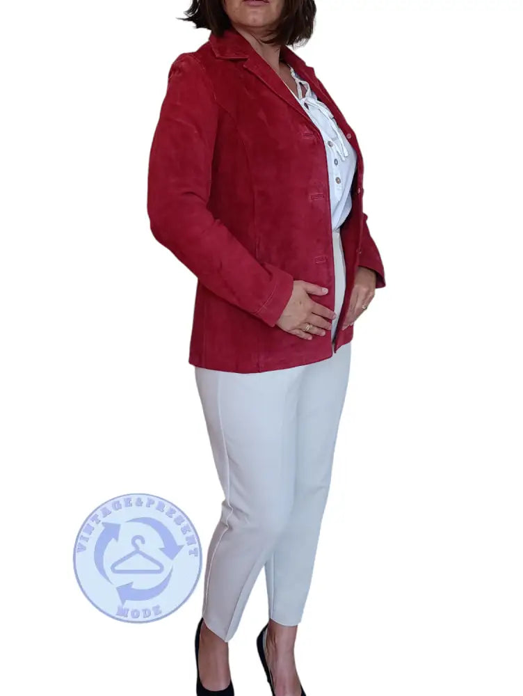 Wildleder Jacke Gr 38 - Lederjacke Wildleder Jacke Gr 38 - Vintage&Present Mode Mäntel & Jacken