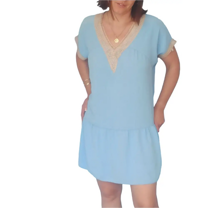 Sommerkleid Gr. L-XL - Sommerkleid Sommerkleid Gr. L-XL - Vintage&Present Mode Kleider