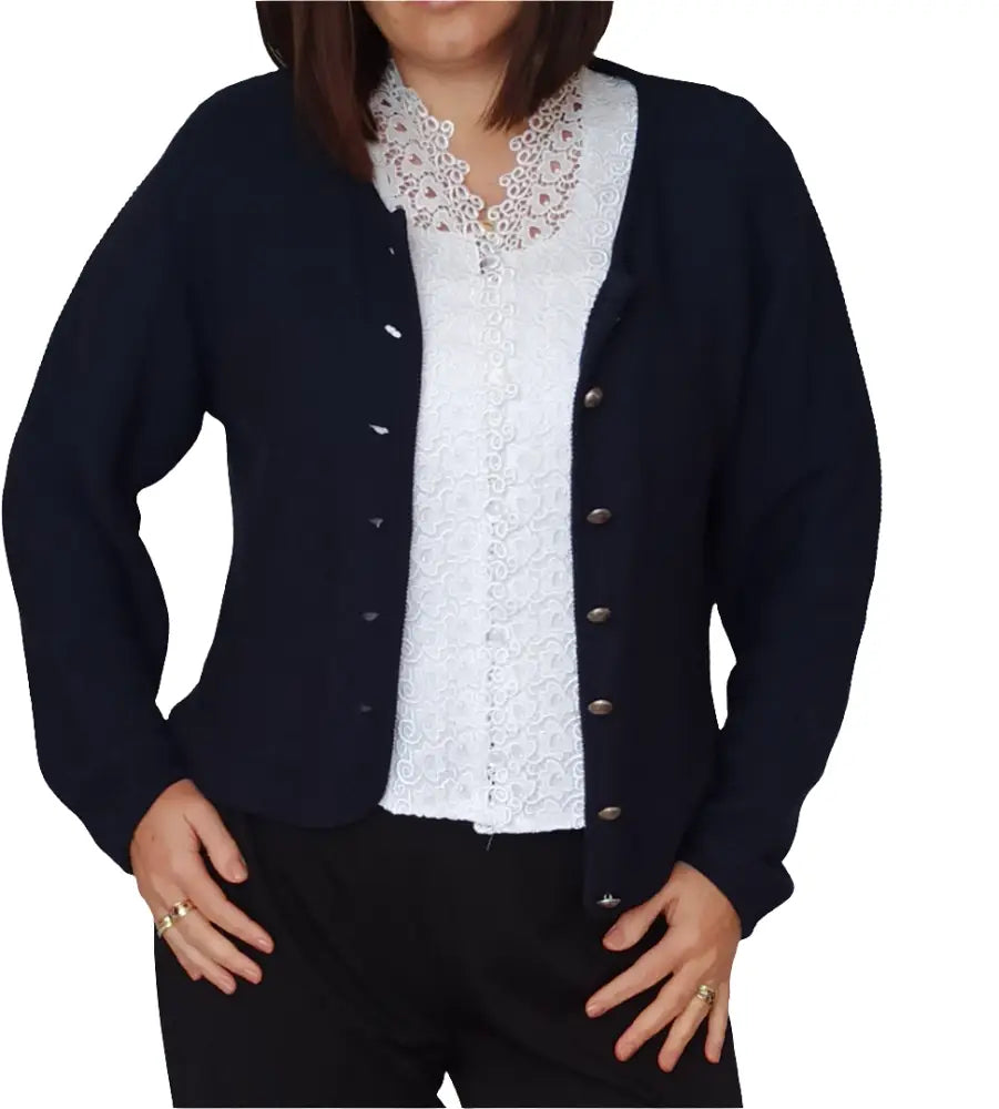 Strickjacke Gr. 42 - Trachtenjacke Strickjacke Gr. 42 - Vintage&Present Mode Traditionelle & Festkleidung