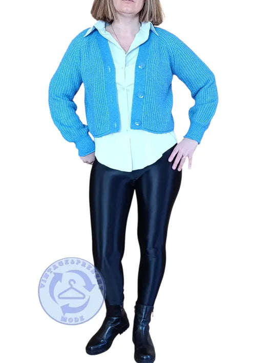 Strickpullover blau Gr.XXS