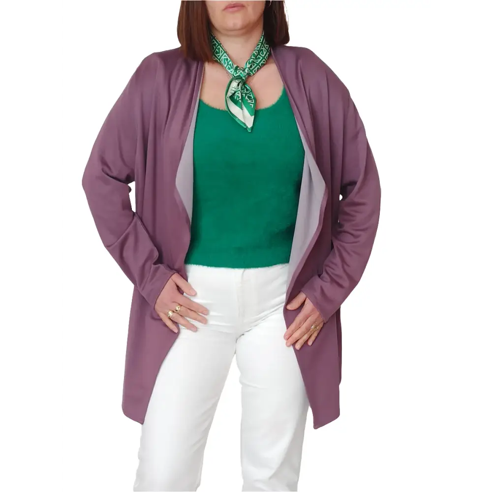 Übergangsjacke Taifun Gr. 46 - Strickjacke Übergangsjacke Taifun Gr. 46 - Vintage&Present Mode Bekleidung