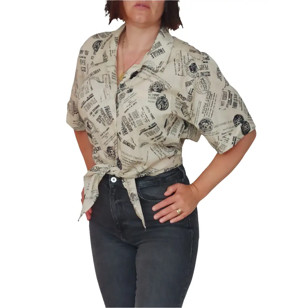 Vintage Bluse Gr. 38 - Bluse Vintage Bluse Gr. 38 - Vintage&Present Mode