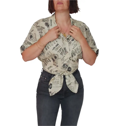 Vintage Bluse Gr. 38 - Bluse Vintage Bluse Gr. 38 - Vintage&Present Mode