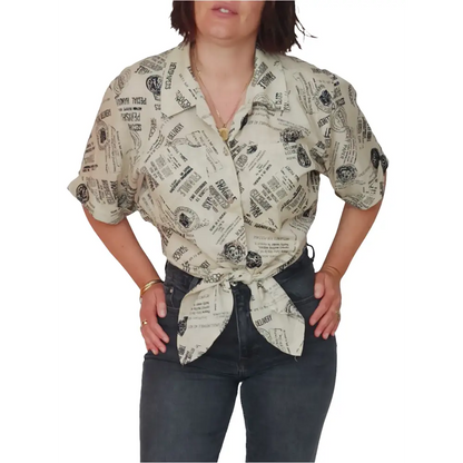 Vintage Bluse Gr. 38 - Bluse Vintage Bluse Gr. 38 - Vintage&Present Mode