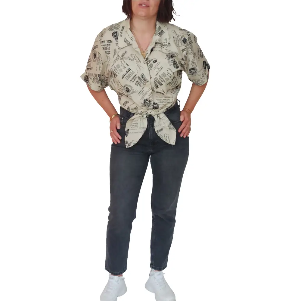 Vintage Bluse Gr. 38 - Bluse Vintage Bluse Gr. 38 - Vintage&Present Mode