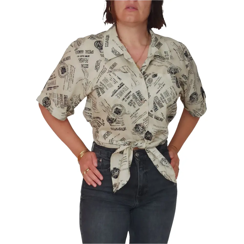 Vintage Bluse Gr. 38 - Bluse Vintage Bluse Gr. 38 - Vintage&Present Mode