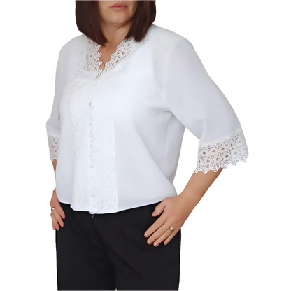 Vintage Bluse Gr. XL - Bluse Vintage Bluse Gr. XL - Vintage&Present Mode