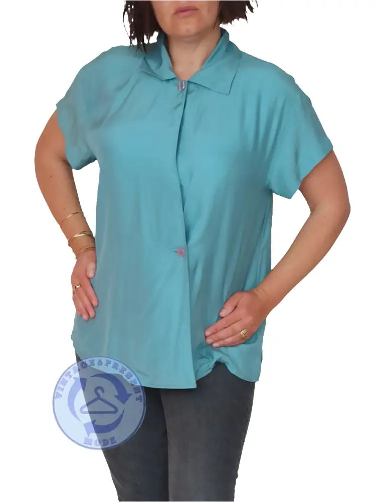 Bluse 100% Seide Gr. M - Bluse Bluse 100% Seide Gr. M - Vintage&Present Mode