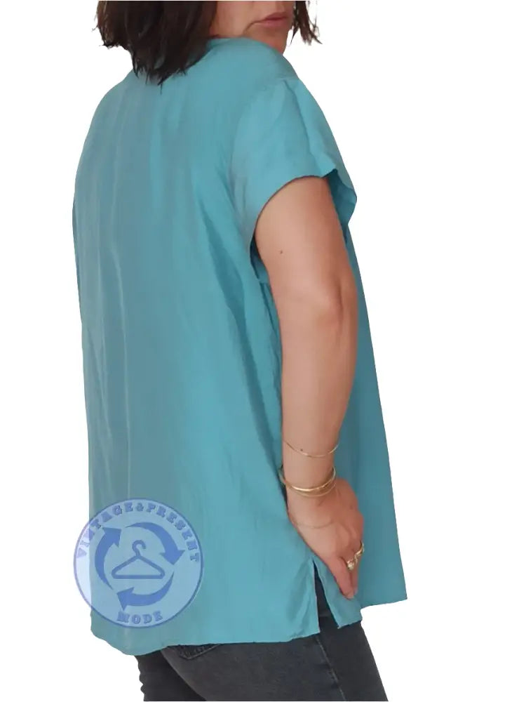 Bluse 100% Seide Gr. M - Bluse Bluse 100% Seide Gr. M - Vintage&Present Mode