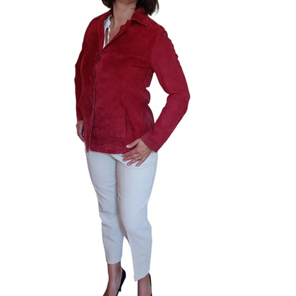 Wildleder Jacke Gr 38 - Lederjacke Wildleder Jacke Gr 38 - Vintage&Present Mode Mäntel & Jacken