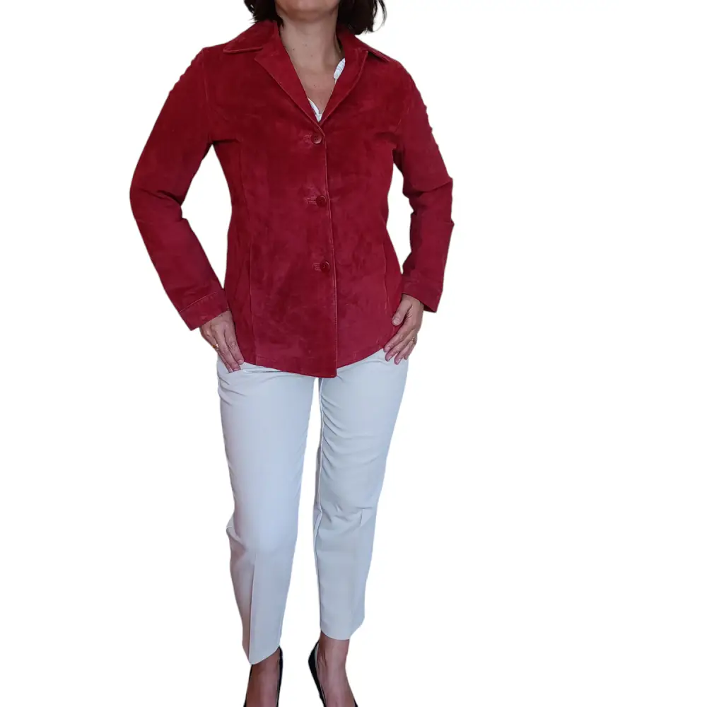 Wildleder Jacke Gr 38 - Lederjacke Wildleder Jacke Gr 38 - Vintage&Present Mode Mäntel & Jacken