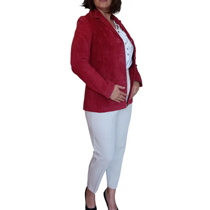 Wildleder Jacke Gr 38 - Lederjacke Wildleder Jacke Gr 38 - Vintage&Present Mode Mäntel & Jacken